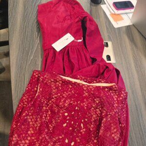 New Red Dress with overlay top